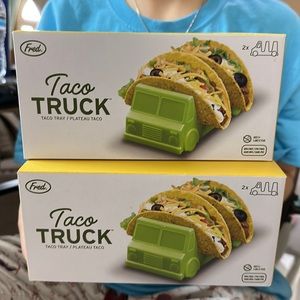 Fred Taco Truck Taco Tray - Green & Orange